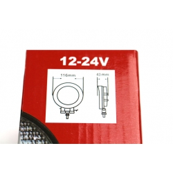 Lampa robocza 9 LED okrągła 27 W 12 - 24 V szperacz