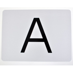 TABLICA TABLICZKA WYRÓŻNIAJĄCA ŁADUNEK  "A" ODPADY PROSTA 300 X 400 MM